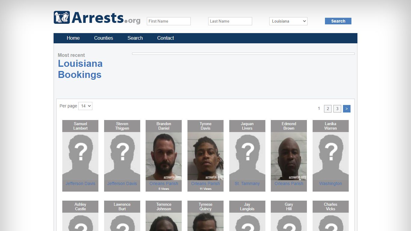 Louisiana Arrests and Inmate Search